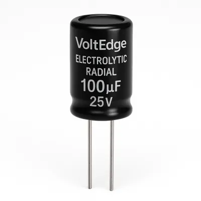 Product VoltEdge Electrolytic Radial Capacitor model 9F340E Image